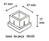 ponteira interna borracha  50x50