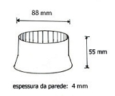 Ponteira externa  3 1/2 borracha