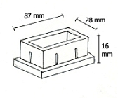 Ponteira 90x30 interna 