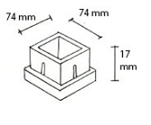 Ponteira 80x80 interna 