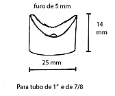 Calço para tubo