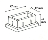 Ponteira 50x20 interna 