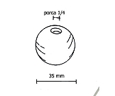 Bola com porca 1/4