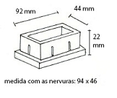 Ponteira 100x50 interna 