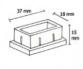 Ponteira 40x20 intenra