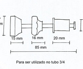 Conjunto para travamento