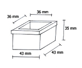 Redução 50x50 para 35x35