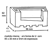 pé de escada de fibra de borracha