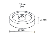 Roda  75mm