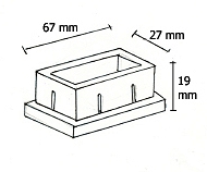 Ponteira 70x30 interna 